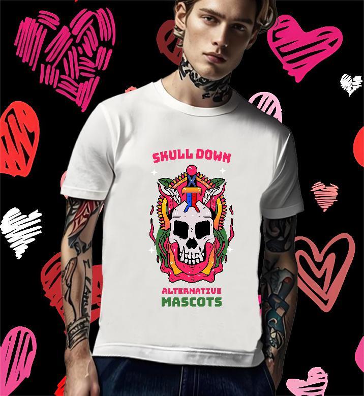 Designer T Shirt For Man 230g Pure Cotton skull Street Casual Black Oversized O-Neck Short Sleeve Tshirts Custom Tee Shirt