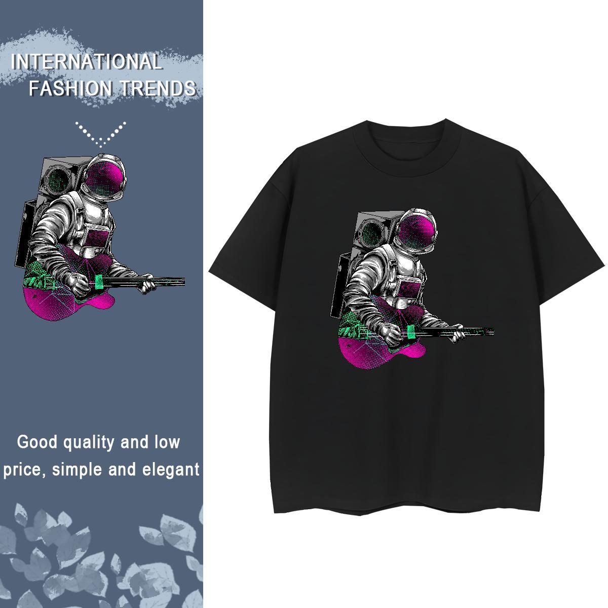 Designer Woman Tshirt 230g Cotton universe Hip Hop T-Shirts Breathable Short Sleeve Cartoon Anime Wear