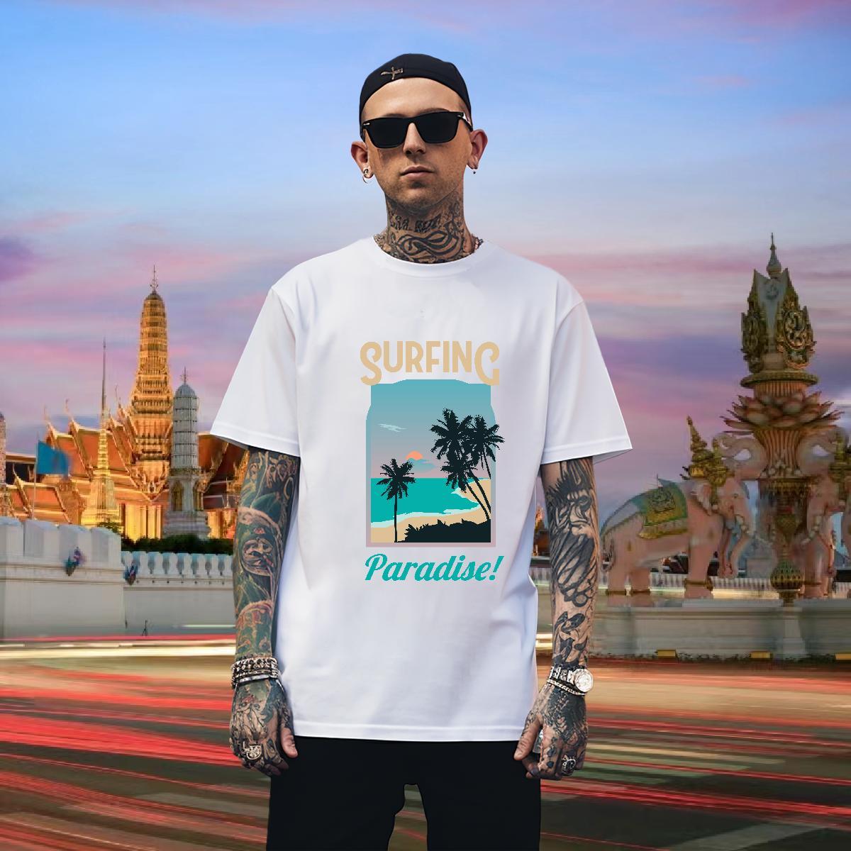 Designer Man T Shirts 100% Cotton 230g skateboarding Summer Casual Cartoon Print O Neck Short Sleeves Men Tops Tees Stylist Tshirts