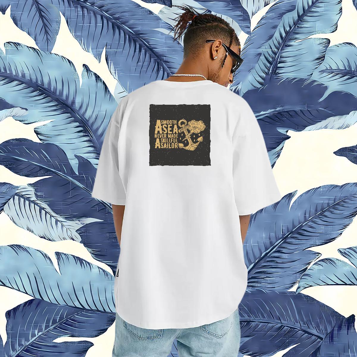 TOP Quality T-Shirts 230g Cotton letter Hip Hop Oversized 3XL 4XL Crew Neck Men Tshirts Custom Tops Tees