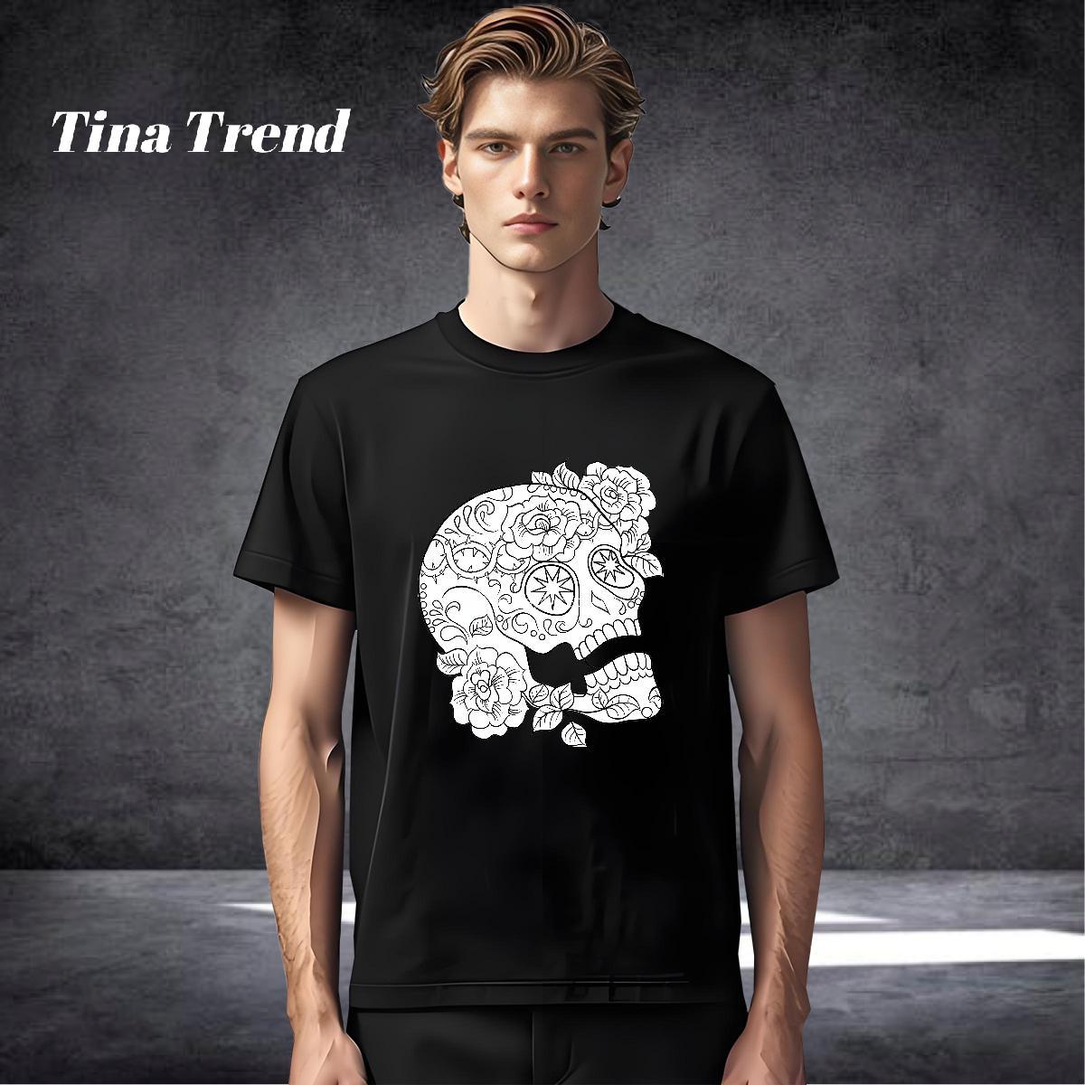 Loose Fit T Shirt For Man 230g Cotton monster Home Outdoor Plus Size Custom Short Sleeve O-Neck Tshirts New Tee Shirt