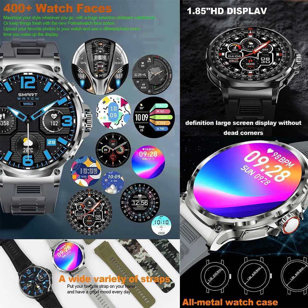 For Huawei XM GPS Track Smart Watch Men 1.85-Inch Ultra HD AMOLED Screen 710 Mah Battery Bluetooth Call SmartWatch New M240824