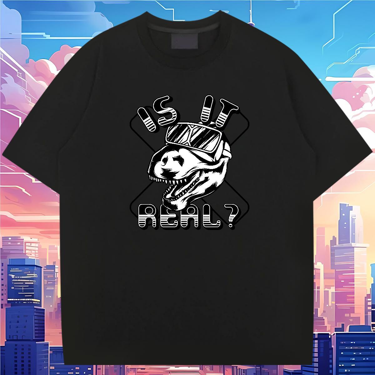Loose T shirt 230g Pure Cotton logo Outdoor DIY Anime Round Neck Short Sleeve Tshirts Classic Tops Tees