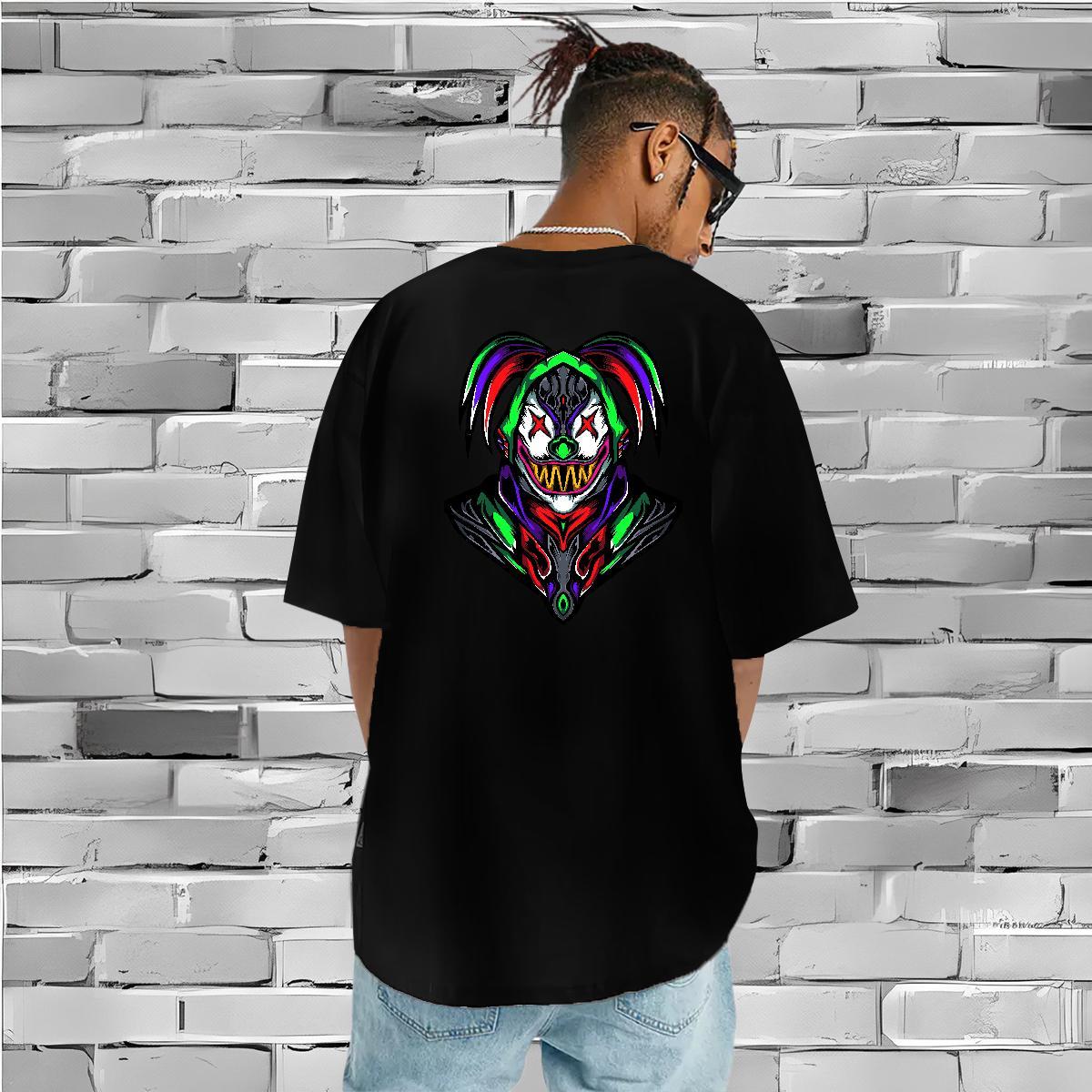 Cool Design T-Shirts for Men 230g Pure Cotton Joker Hip Hop Street Customized O Neck Short Sleeves Tshirts Fashion New Tees