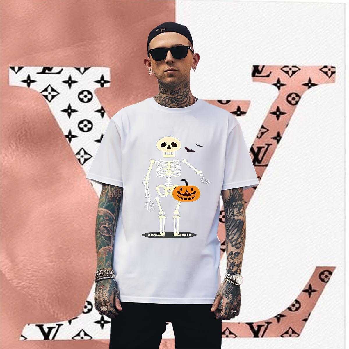 High Quality T Shirts Men 100% Cotton 230g pumpkin Sport Custom Anime Breathable Crew Neck Tshirts DIY Top Tees