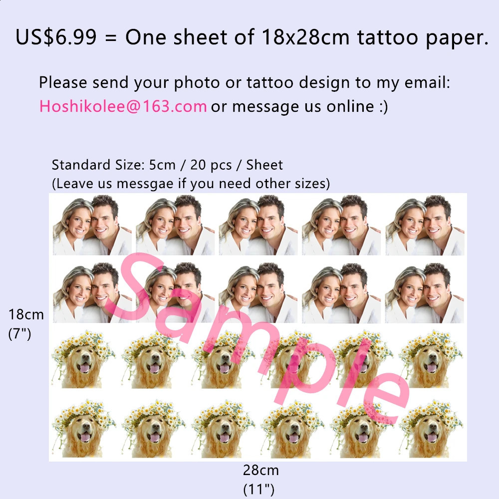 Customize your pos and pos as tattoo stickers to make your wedding party and business or pet stickers 240823