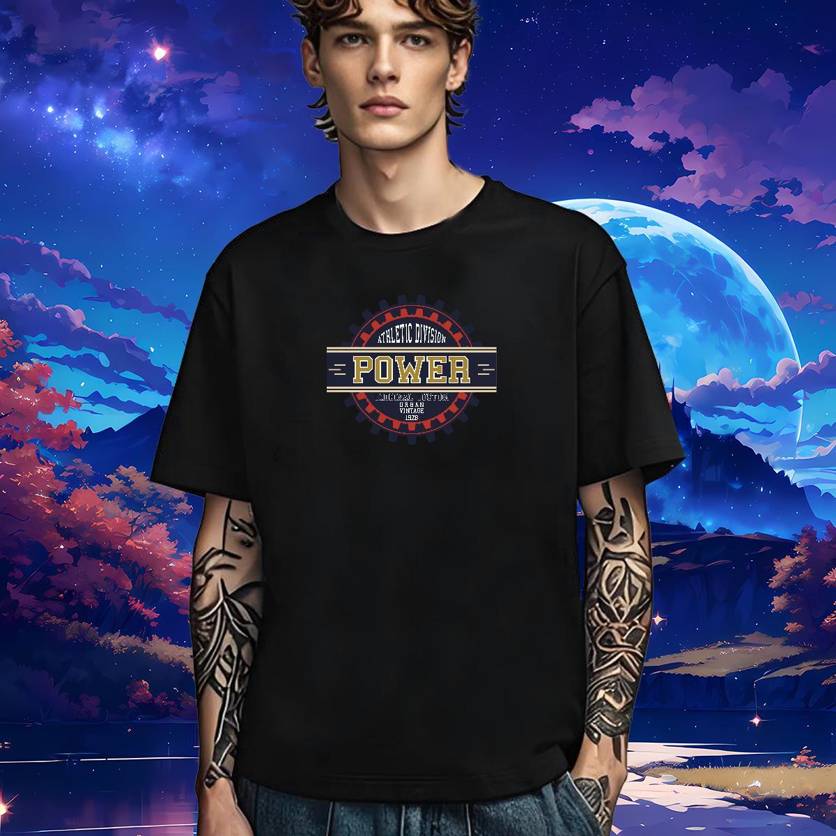 Cool Design T-Shirts for Men 230g Pure Cotton letter Casual Daily Wear Oversized 3XL 4XL Breathable Soft Men Tshirts DIY Customized Tees