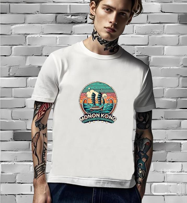 Unisex T Shirts Men 230g 100% Cotton beach Daily Outfit DIY Logo Oversized Crew Neck Men Tees Classic Tshirts