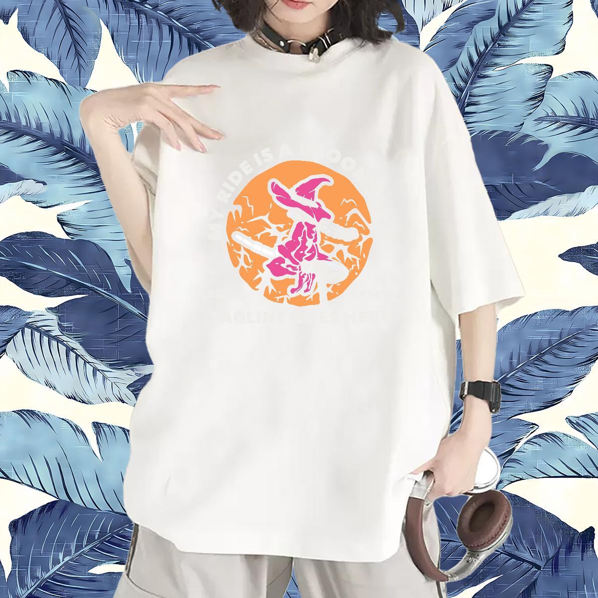 5A Women Tees 230g 100% Cotton letter Daily Outfit T Shirts Women O-Neck Short Sleeve Custom Printing Tops Shirt
