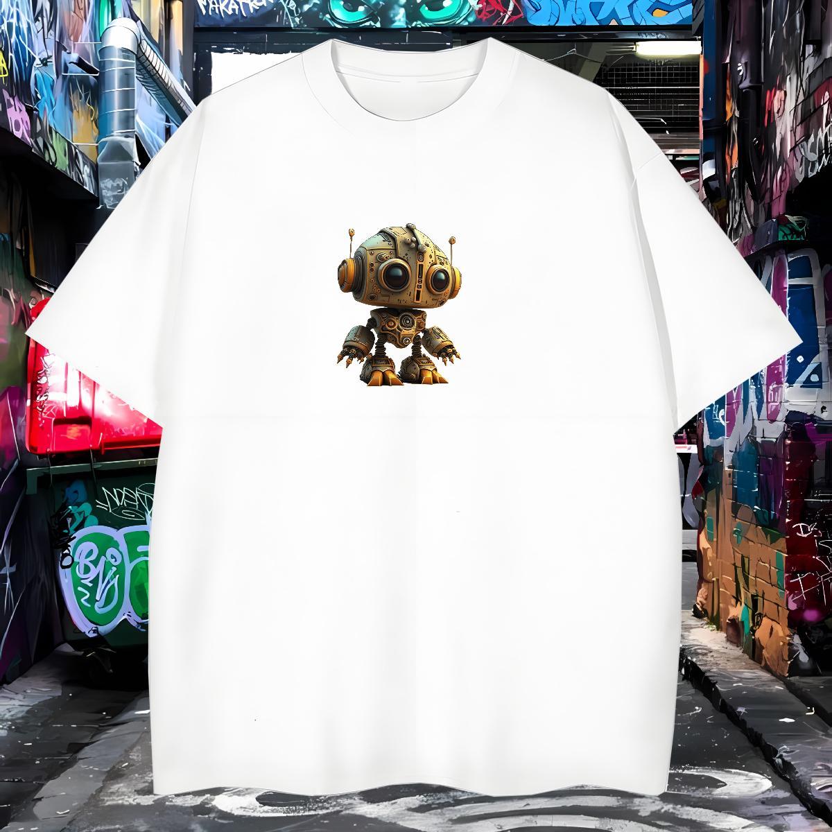 Unisex T Shirt For Man 230g Cotton ET Hip Hop Street DIY Printed Pure Cotton Men Tops Tees 2024 DIY Tee Shirt