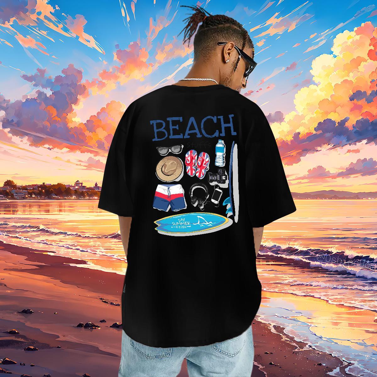 Unisex Men T Shirts 230g 100% Cotton letter Daily Wear Asian Size Breathable Crew Neck Men Tshirts DIY Customized Polos