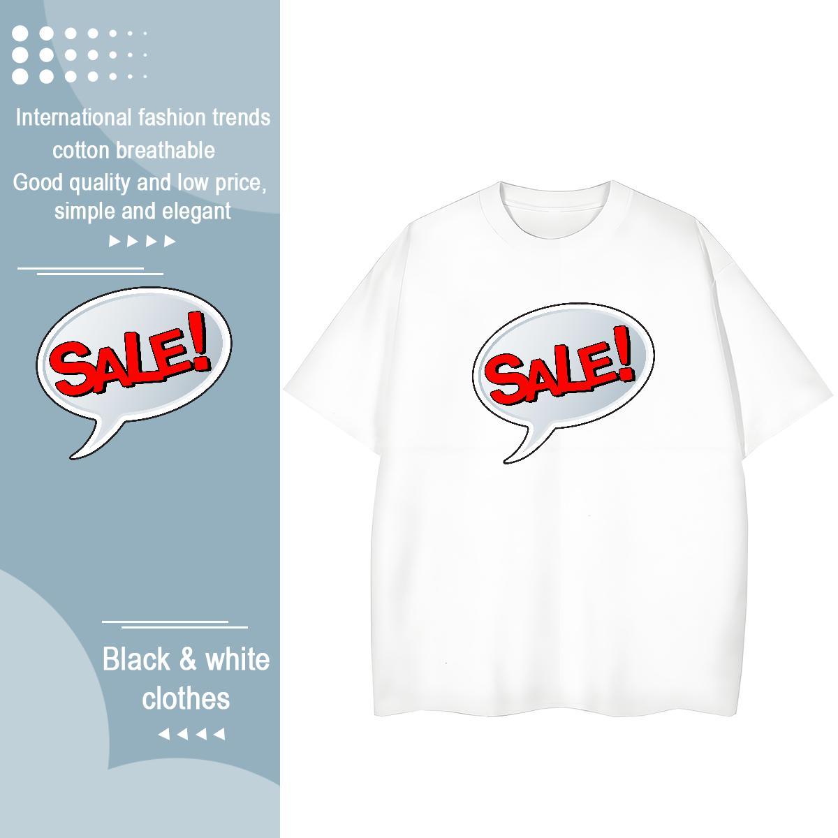 Free Shipping Couples T Shirts 100% Cotton 230g letter Hip Hop Woman T Shirts Crew Neck Breathable Black White Tops Tees