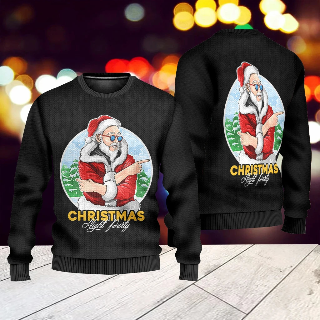 2023 Selling Customized Christmas Funny Cute Sweater Womens Spring Autumn 3D Printed Halloween 240824