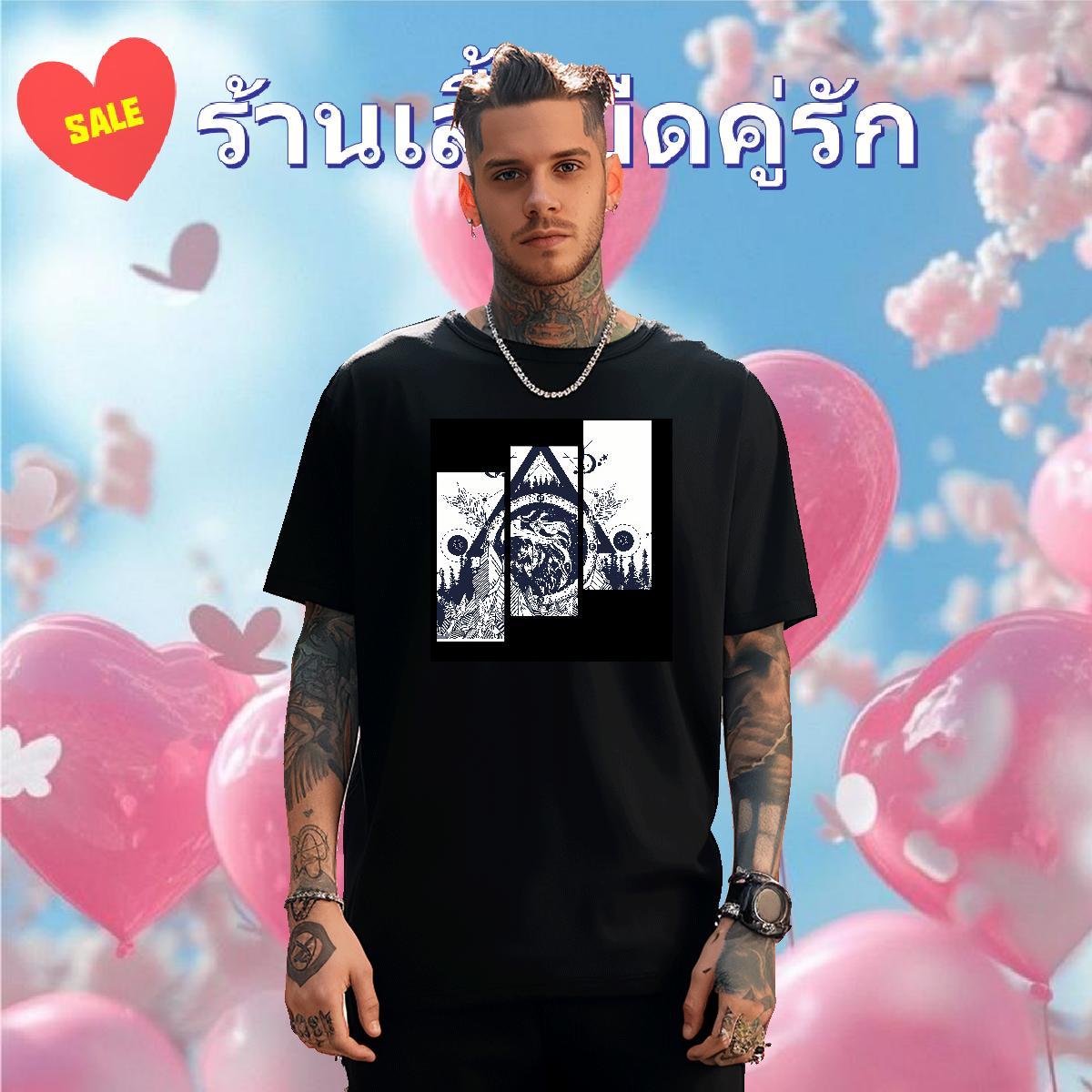 Designer Mens T Shirts 230g 100% Cotton eye of the devil Outdoor Anime Print Breathable Crew Neck Men Tops Tees 2024 DIY Clothings