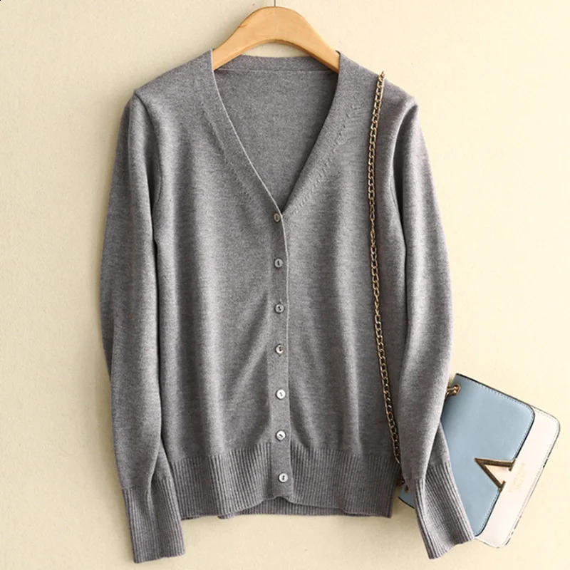 Autumn Women Sweaters Solid Baggy Knitted Tops Lady Mint Green Pink Cardigan Pullover Korean Style Sweaters Long Sleeve Clothes 240824