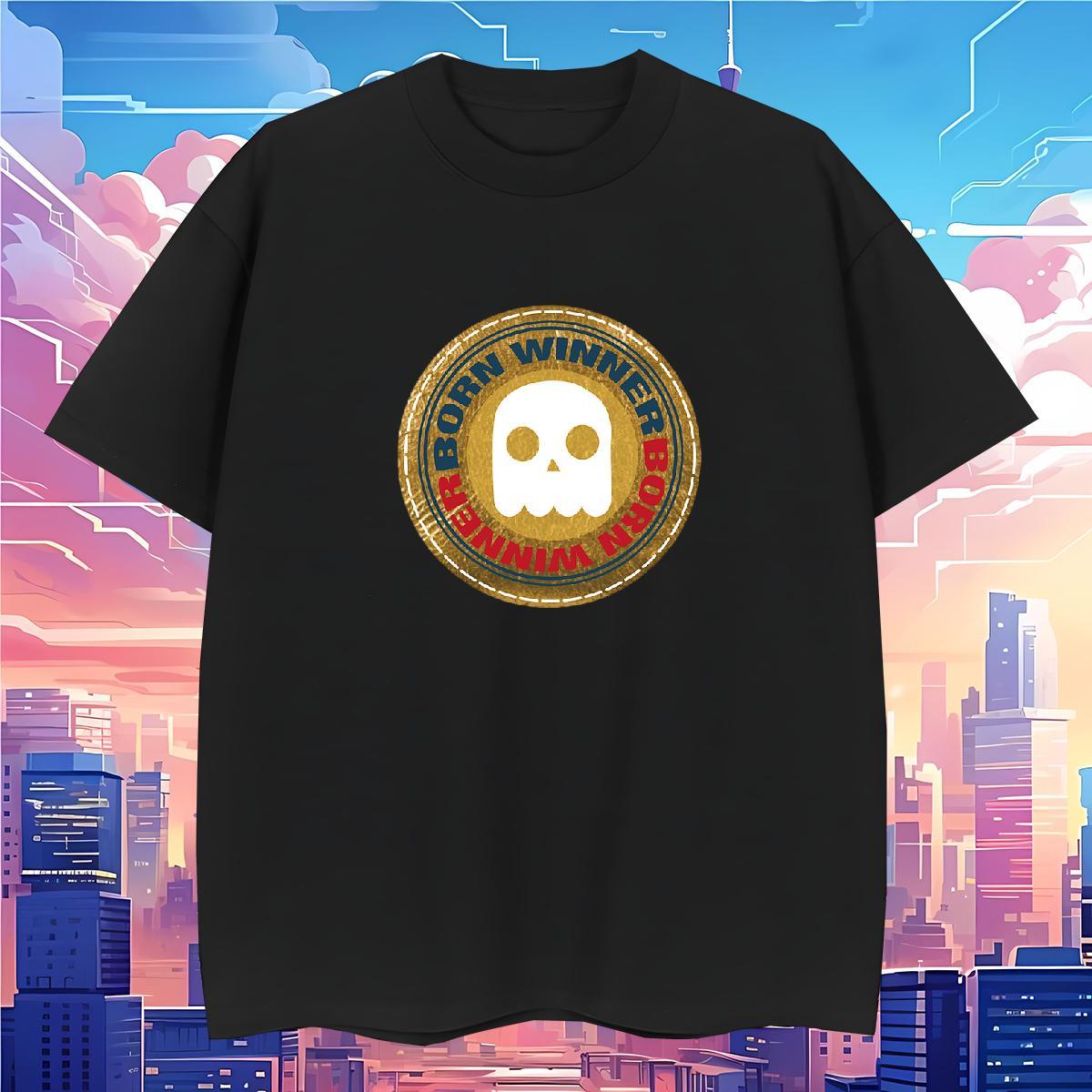 Cool Design Men T Shirts 230g Pure Cotton skull Hip Hop DIY Logo Oversized O Neck Short Sleeves Men Clothes T-Shirt Factory Direct Tee Shirt