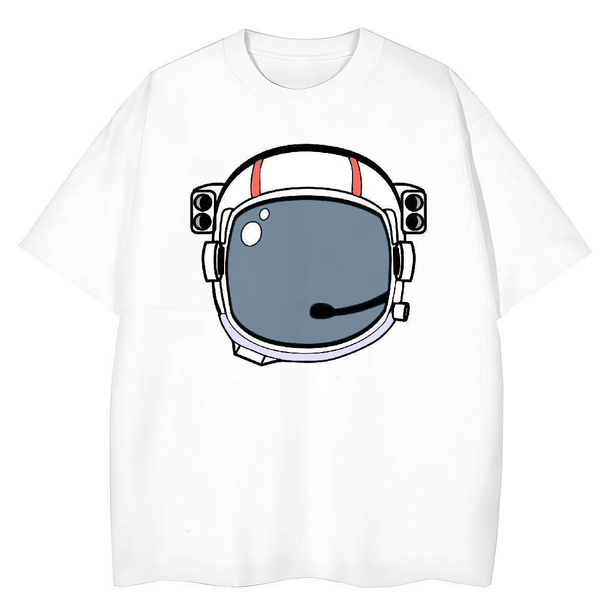 Popular Couples T Shirts 100% Cotton 230g universe Spring Summer T-Shirts O-Neck Short Sleeve Black Oversized Tees Shirts