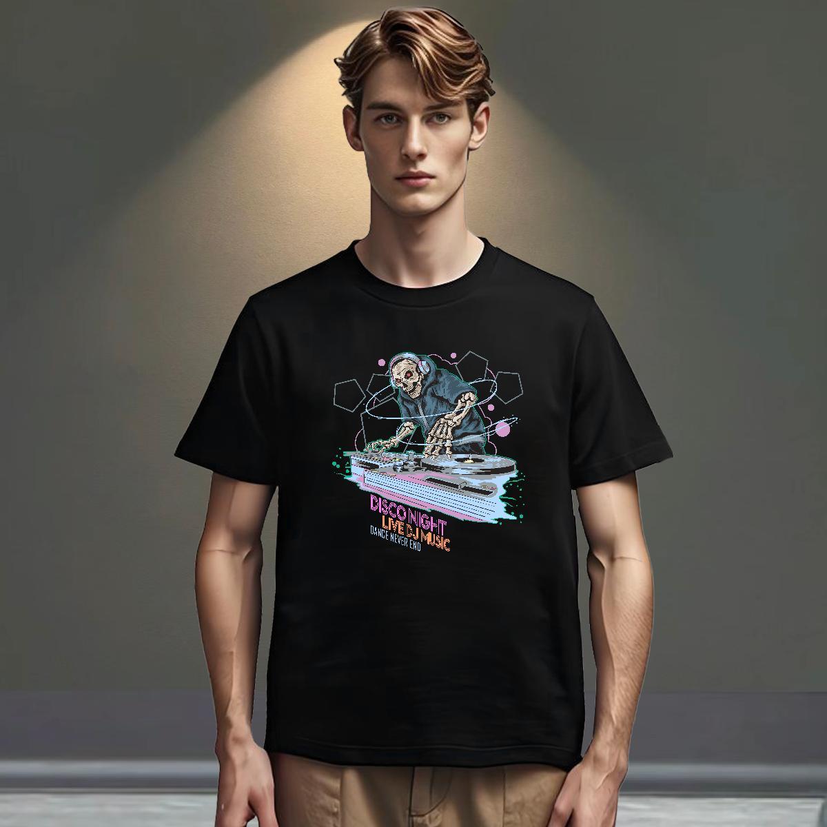 Wholesale T-Shirts for Men 230g 100% Cotton skull Street Casual Skull Short Sleeve O-Neck Men Tshirts 2024 Tees