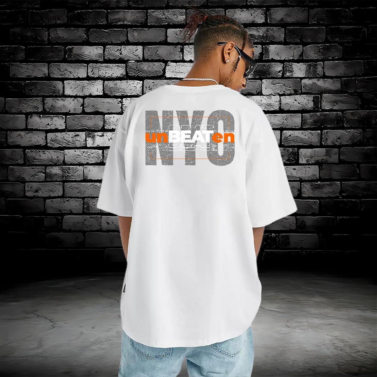Popular T Shirt For Man 230g Pure Cotton letter Sport Plus Size Custom O-Neck Short Sleeve Men Clothes T-Shirt New Tees