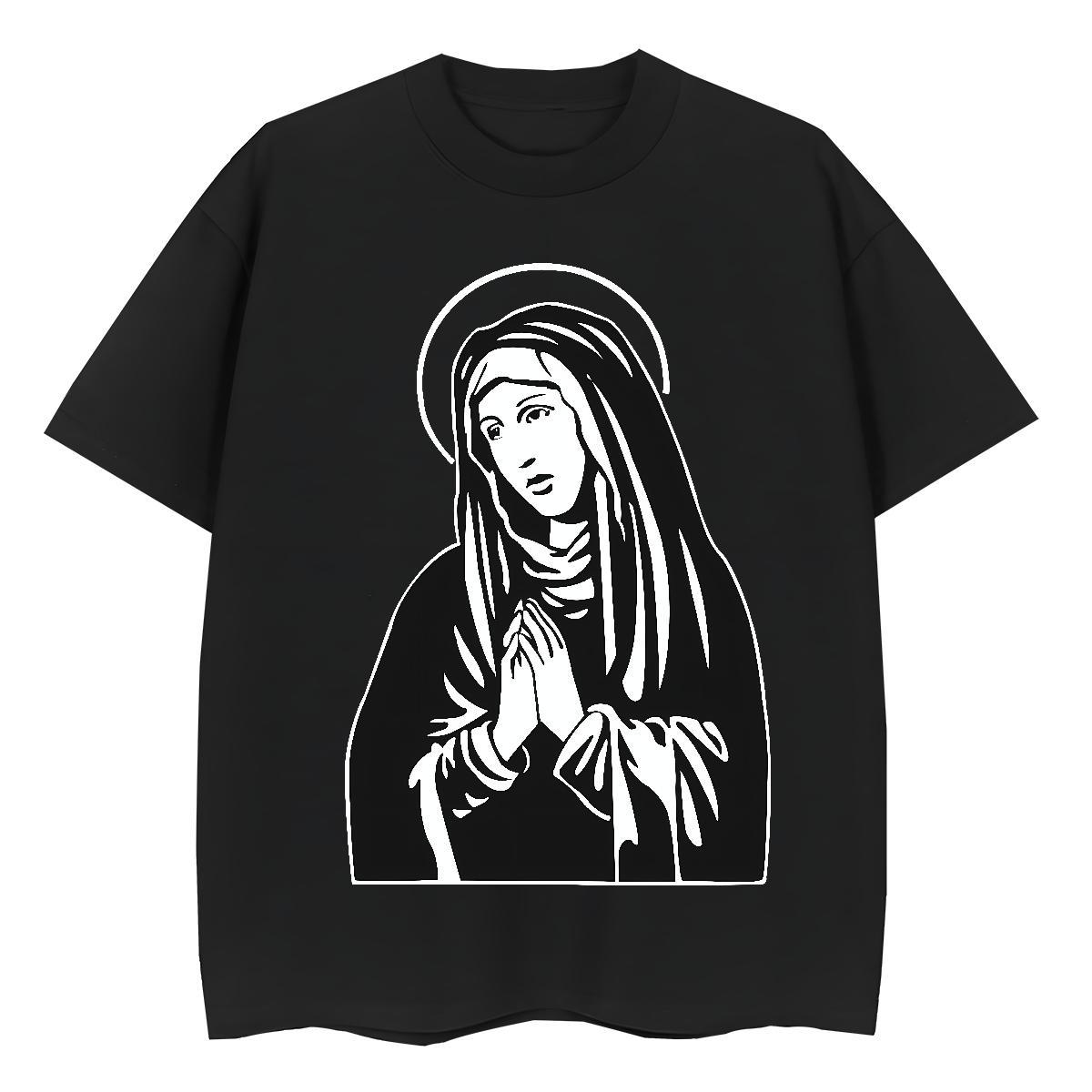 Female Couples T Shirts 230g Pure Cotton nun Hip Hop T-Shirts Breathable Plus Size Custom Tees