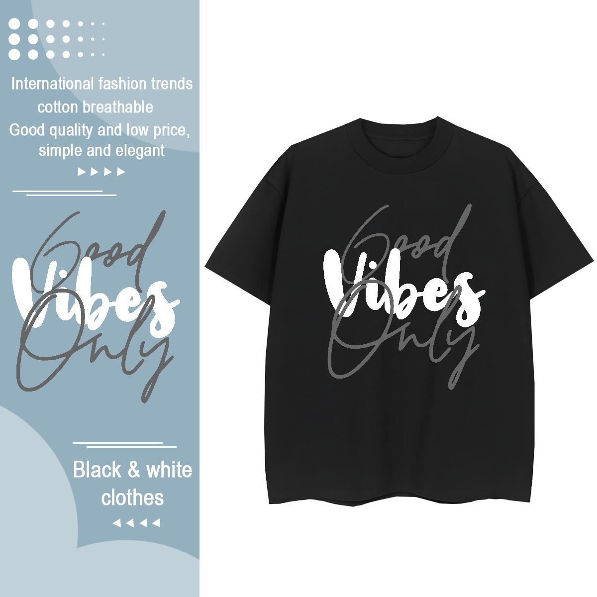 Female Women Tees 100% Cotton 230g letter Spring Summer T Shirts Women Breathable Short Sleeve Plus Size Custom Tops Tees