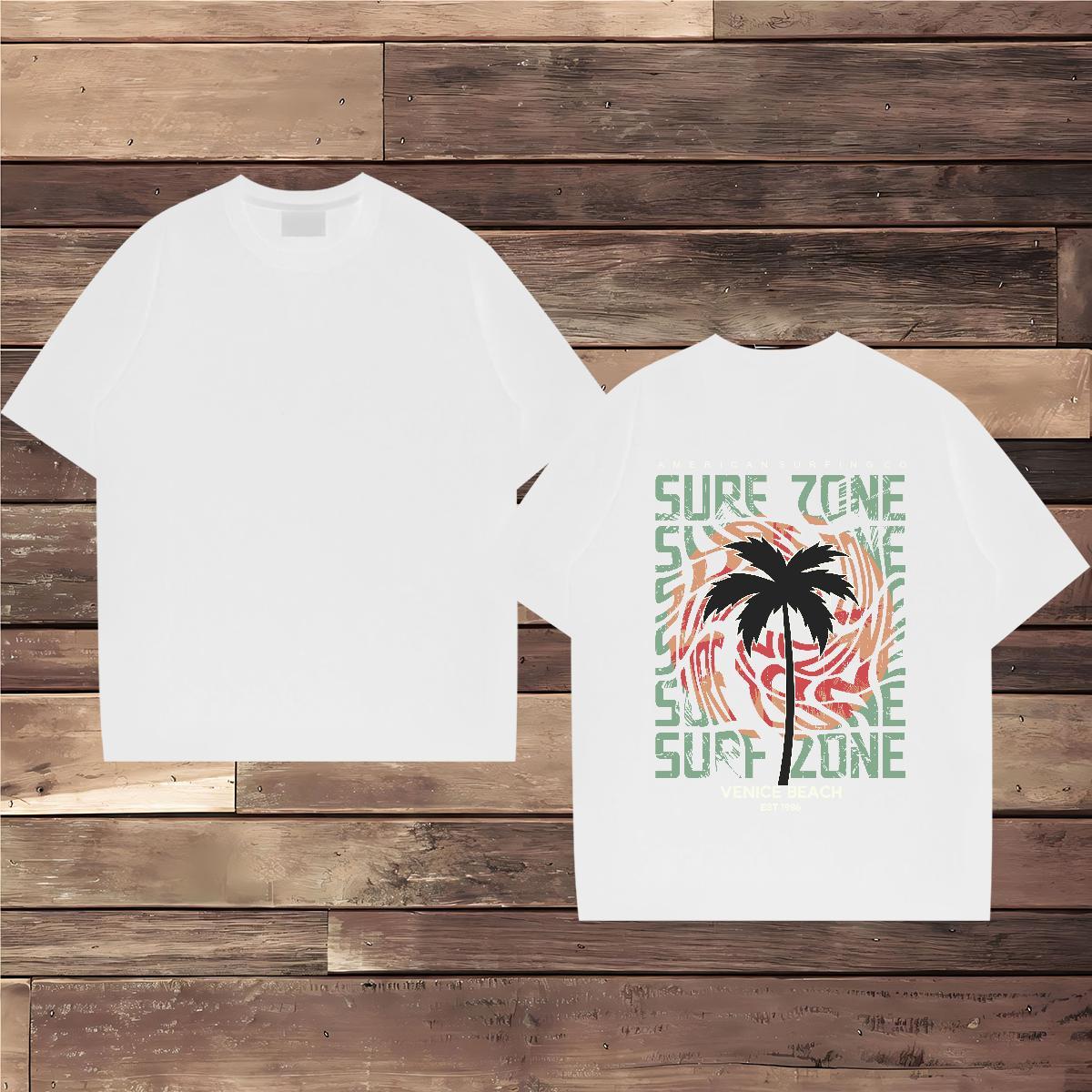 Loose Fit Man T Shirts 100% Cotton 230g letter Sport Graphic Breathable Soft Tshirts Fashion Casual Tops