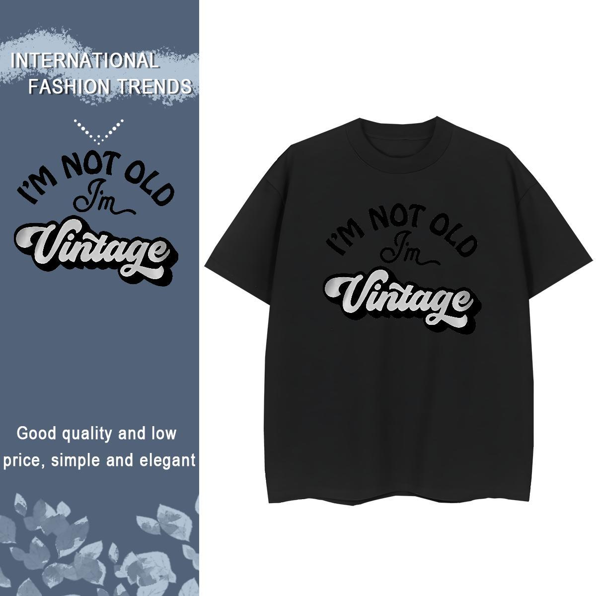 Loose Lady T shirt 230g Cotton letter Daily Outfit T Shirt For Woman Comfortable Custom Cartoon Tee Shirt