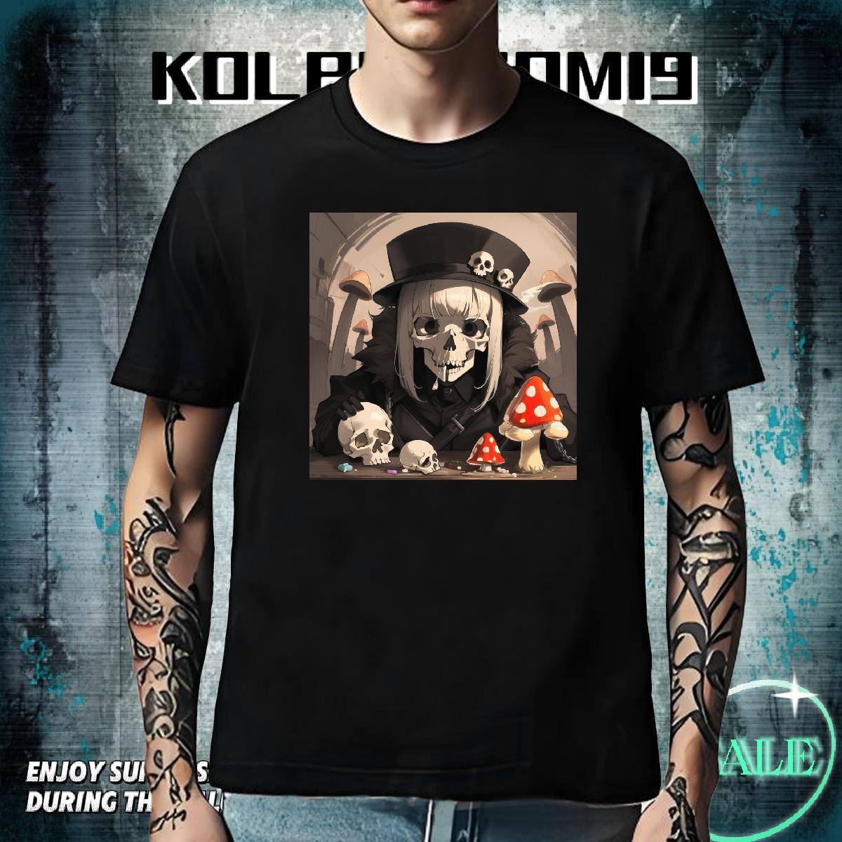 High Quality T Shirts Men 230g Pure Cotton skull Sport Oversized 4XL Breathable Soft Men Tops Tees DIY Top Tees