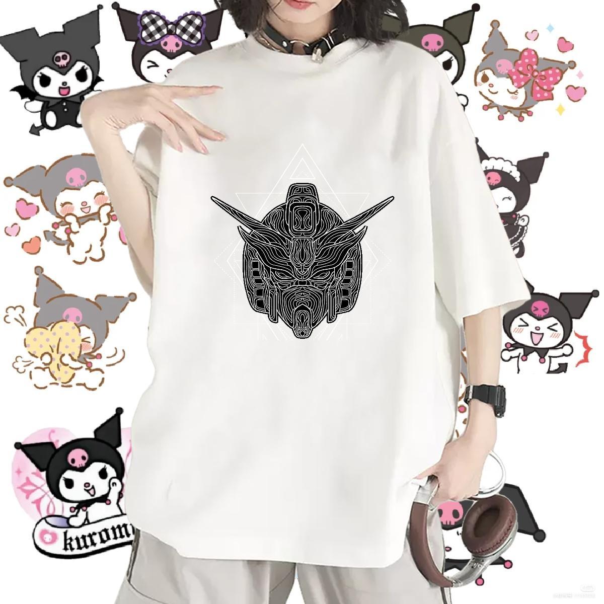 Unisex Woman Tshirt 230g Cotton creature Sports Street Wear T-Shirts O Neck Short Sleeves Anime Oversized Top Shirts