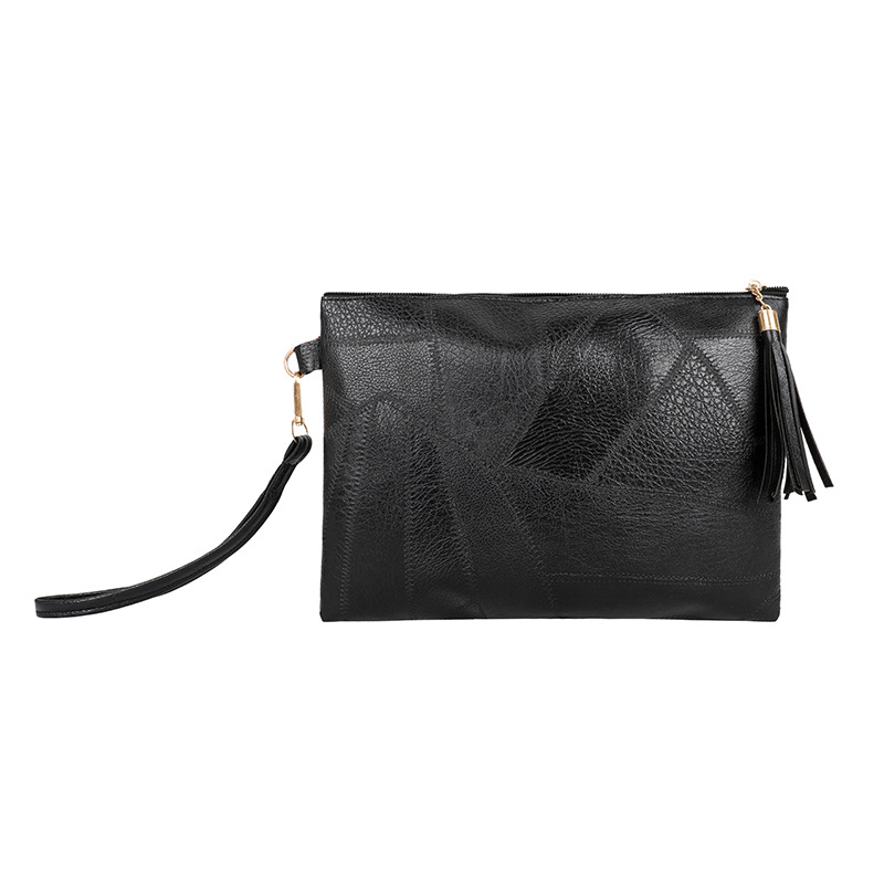 New texture design armpit bag fashionable tassel pleated shoulder bag