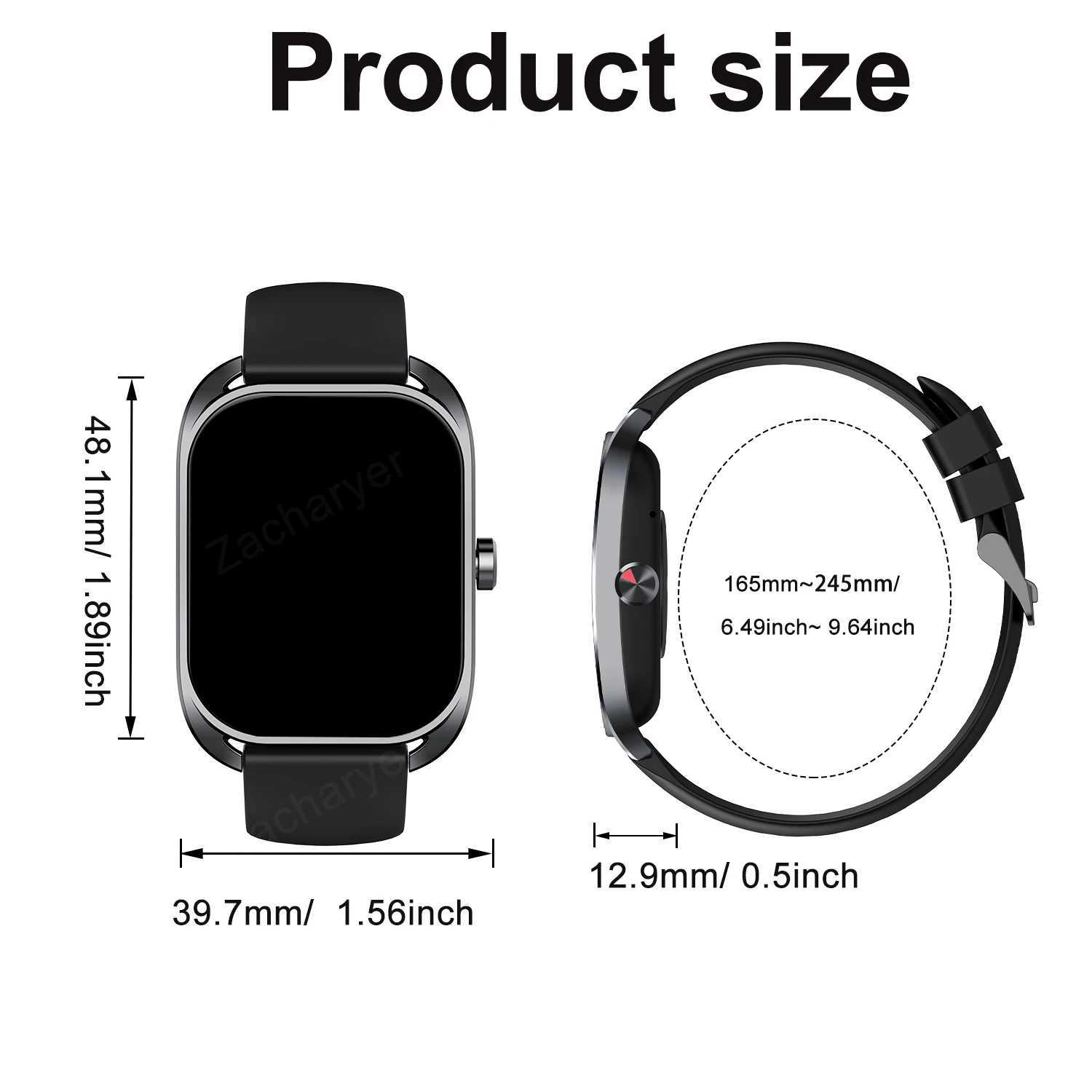 Smart watch calling reminder and rejection wireless calling /dial multi -Sport modeSMS reminder for iPhone/Andriod M240824
