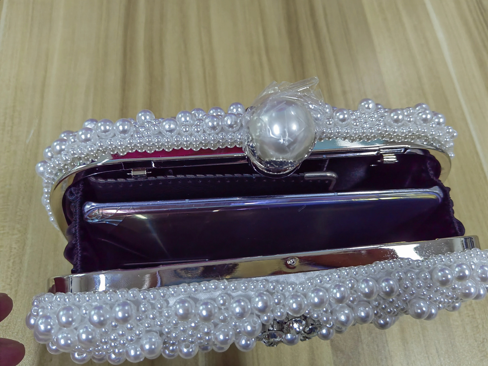 Trendy Pearl Dinner Bag Chain Strap Shoulder Elegant Celebrity Handheld Evening Dress Marriage Party Storage 240824