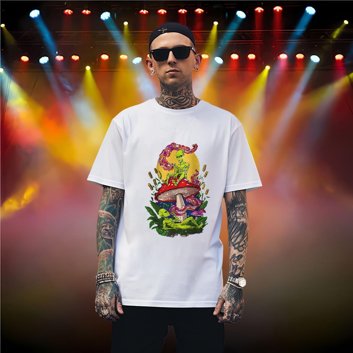 Comfortable Men T Shirts 100% Cotton 230g skull Casual Oversized 4XL Crew Neck Breathable Men Tees Designer Tops Shirt