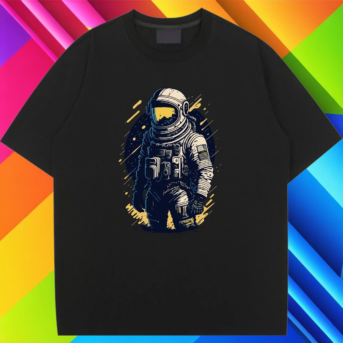 Designer Nice Womens Tshirts 100% Cotton 230g cosmonaut Casual Womens T Shirts Breathable Short Sleeve Anime Clothings