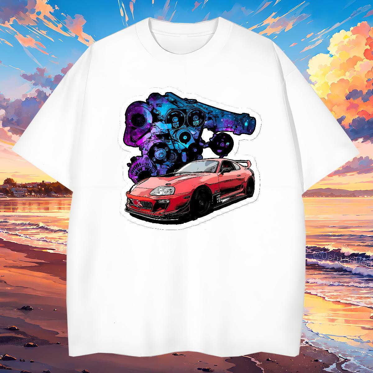 Soft Man T Shirts 230g Pure Cotton robot Daily Wear Custom Printed O Neck Short Sleeves Couples T Shirts Free Shipping Clothes