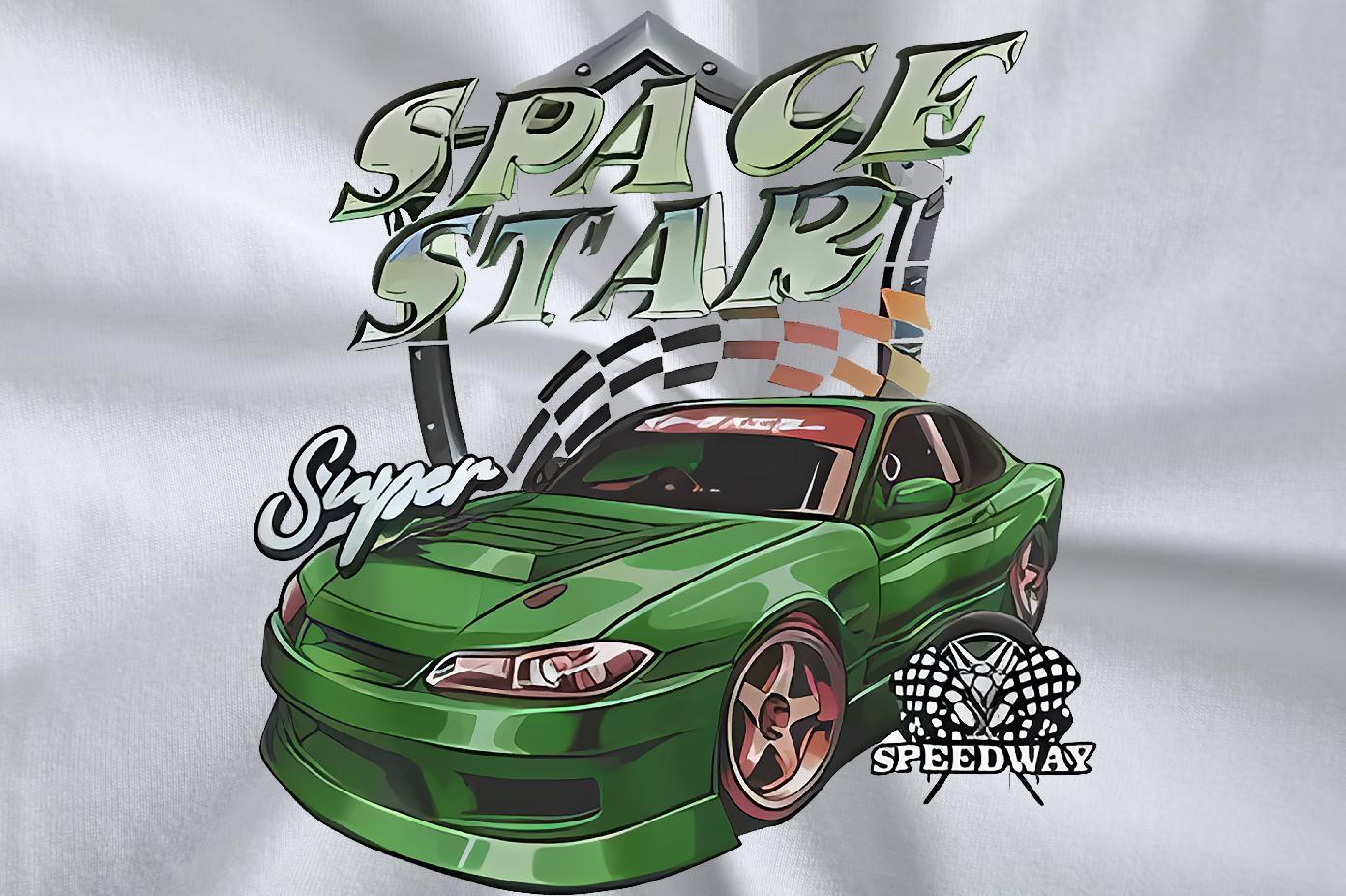 Wholesale Mens Tshirts green car High Street Hip Hop 230g Pure Cotton Clothings Breathable Short Sleeve Free Shipping Men T Shirts Anime