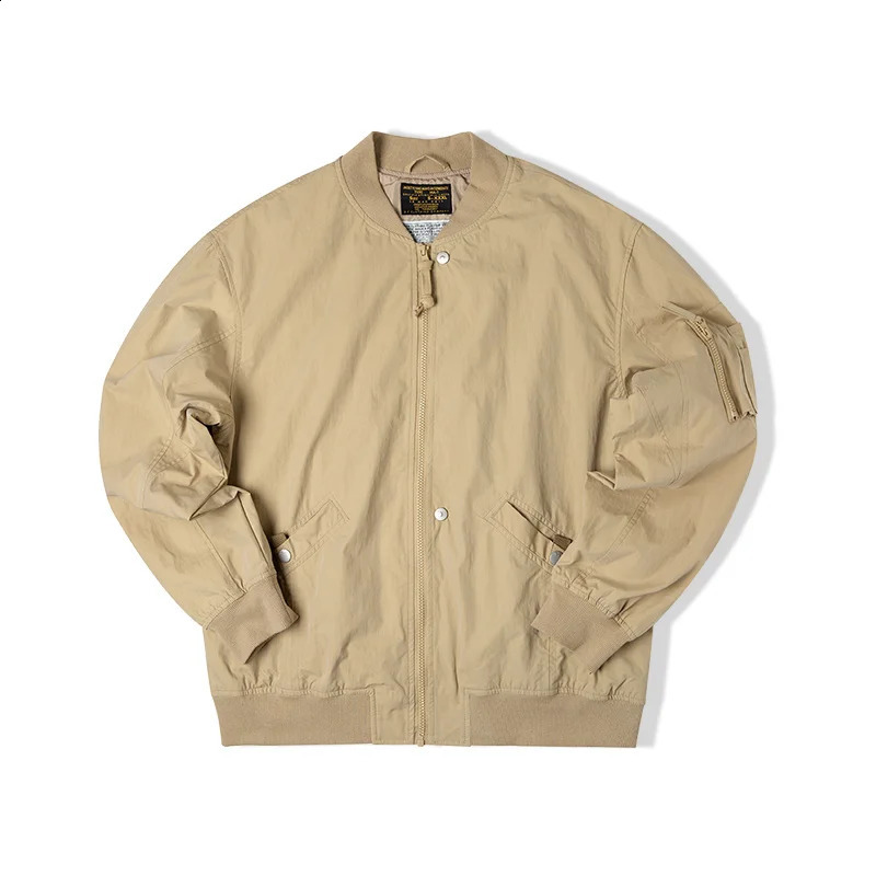 Maden MA 1 Jacket for Men Flight Bomber Khaki Vintage Short Coat High Quality Streetwear Winter Unisex Couple Coats 240824