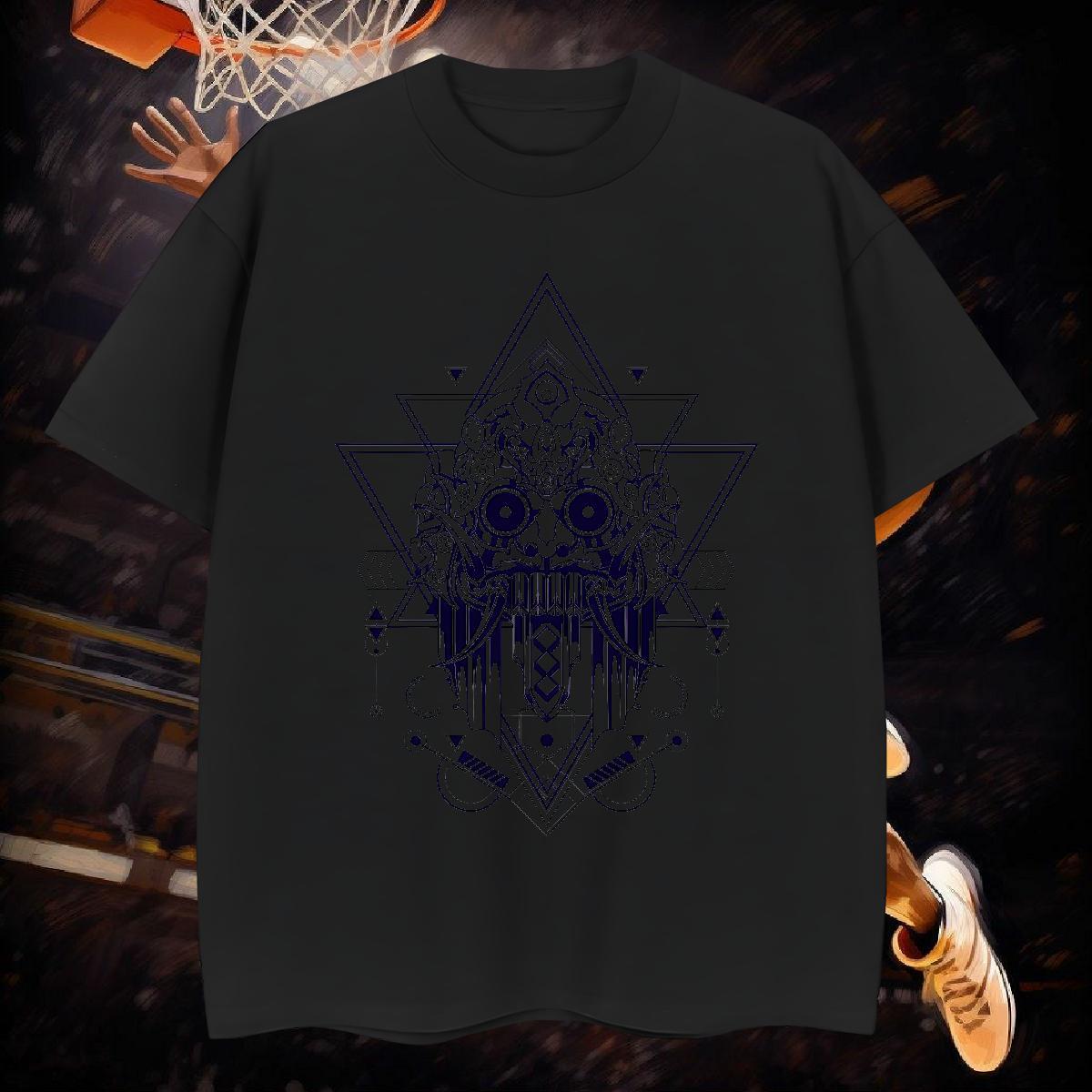 Classic Man T Shirts 230g Pure Cotton eye of the devil Casual Daily Wear Oversized 4XL Short Sleeve Soft Tshirt for Man Woman Wholesale Tops Tees