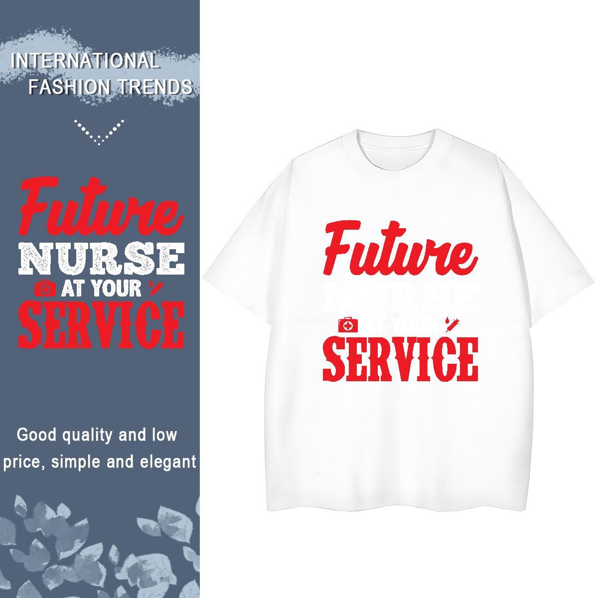 Free Shipping Couples T Shirts 230g 100% Cotton future Beach T shirt Crew Neck Breathable Black White Top Tees