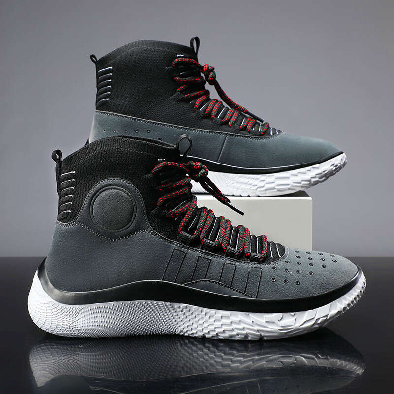 Breathable Lightweight High-Tops for Basketball and Leisure Activities Comfort Meets Style with Woven Design for Casual Running