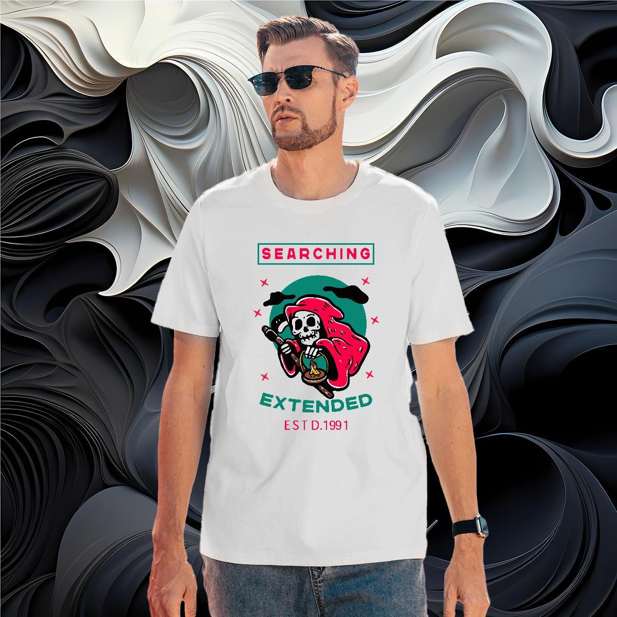 Soft T-Shirts for Men 230g 100% Cotton skull Casual Beach Customized Round Neck Short Sleeve Mens Tshirts Designer Tees