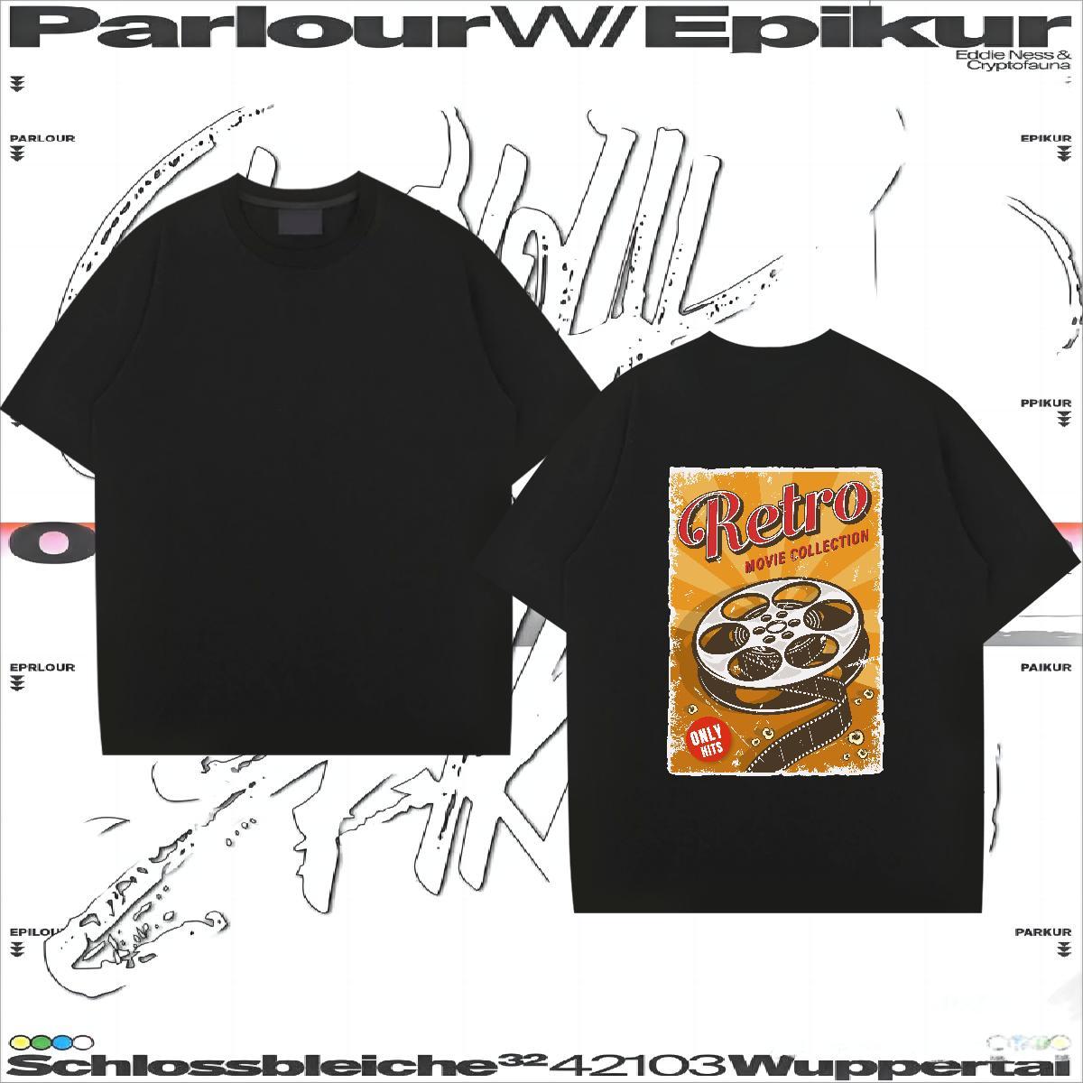 Cool Design T shirt 100% Cotton 230g tool High Street Hip Hop DIY Printed Breathable Short Sleeve Men Tees Custom Clothings