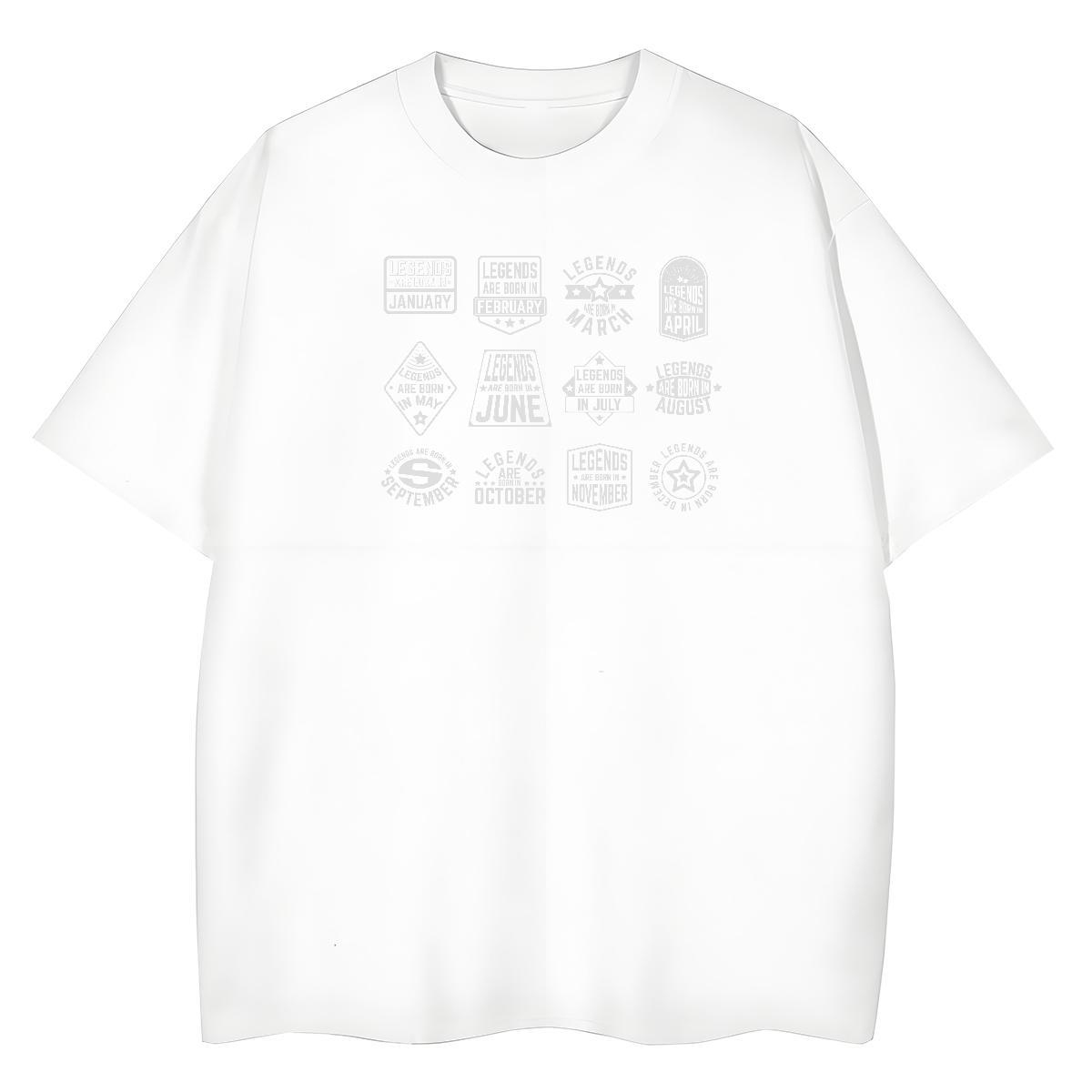 Comfortable Unisex Tshirts 100% Cotton 230g letter Home Outdoor T shirt O Neck Short Sleeves Cartoon Printing L-4XL Tops
