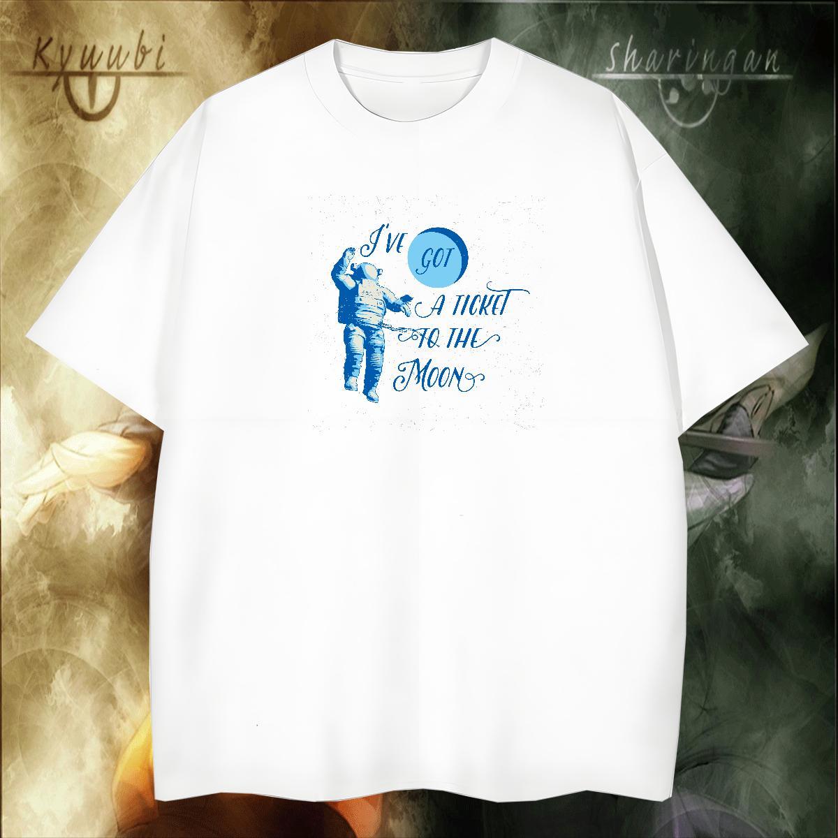 Cool Design Man T Shirts 100% Cotton 230g spaceman Beach Black Oversized Crew Neck Breathable Men Tshirts Fashion Casual Tee Shirt
