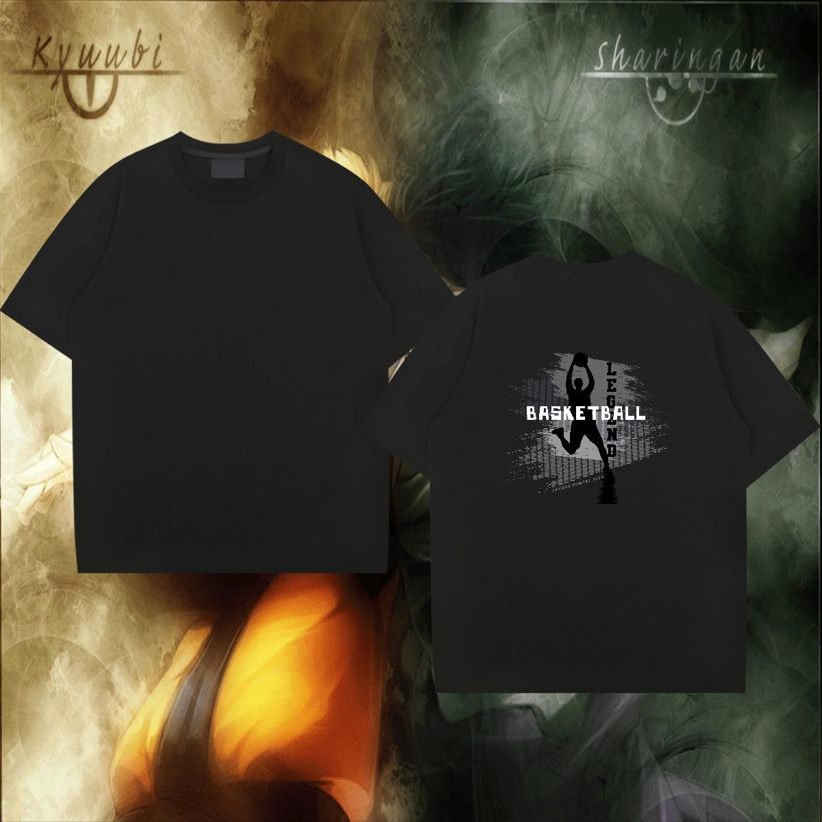 Popular T-Shirts for Men 230g Cotton basketball Summer Casual Customized Breathable Crew Neck Men Tshirts New Top Tees
