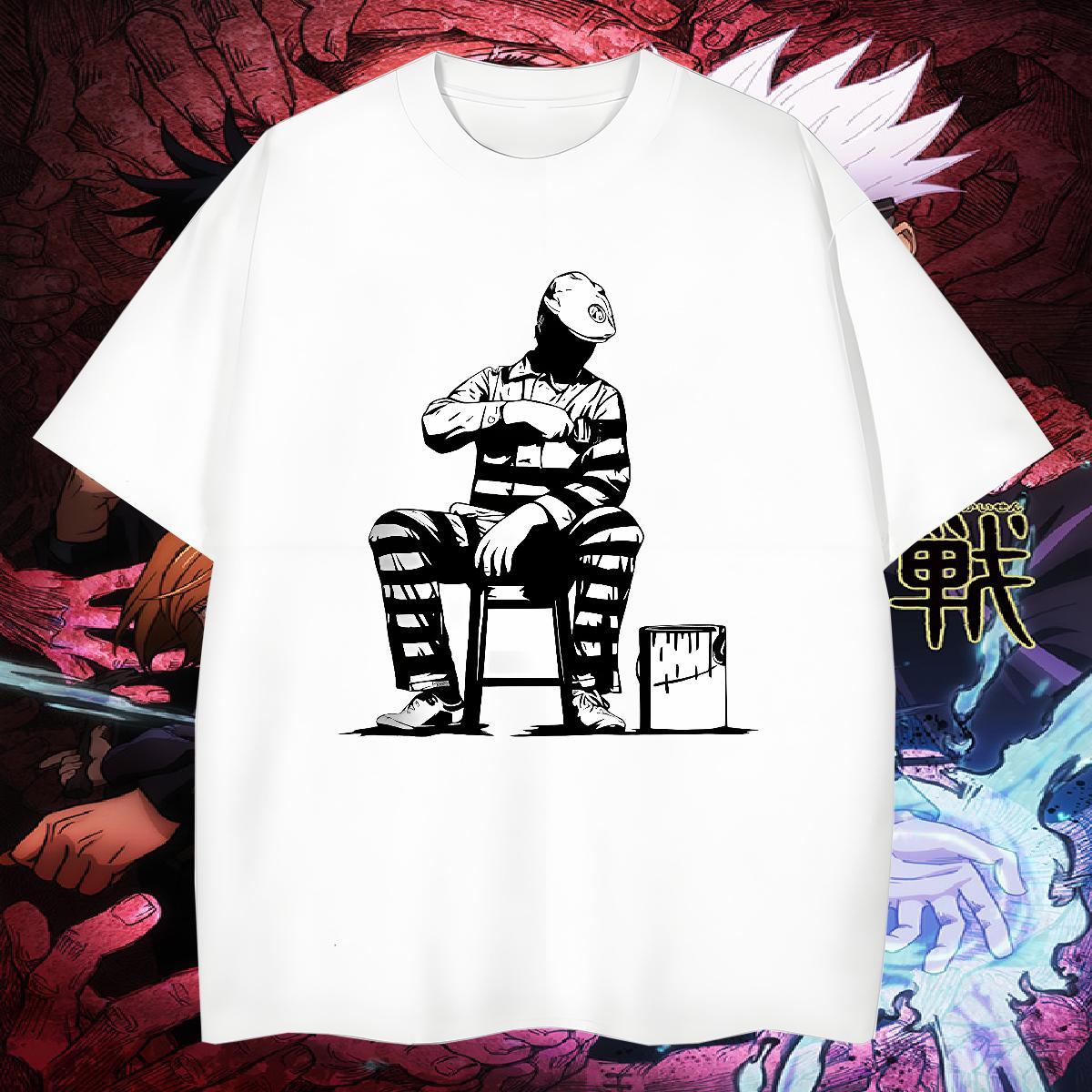 Unisex Mens T Shirts 230g Pure Cotton character Outdoor Anime Print Breathable Soft Men Tops Tees Wholesale Clothes