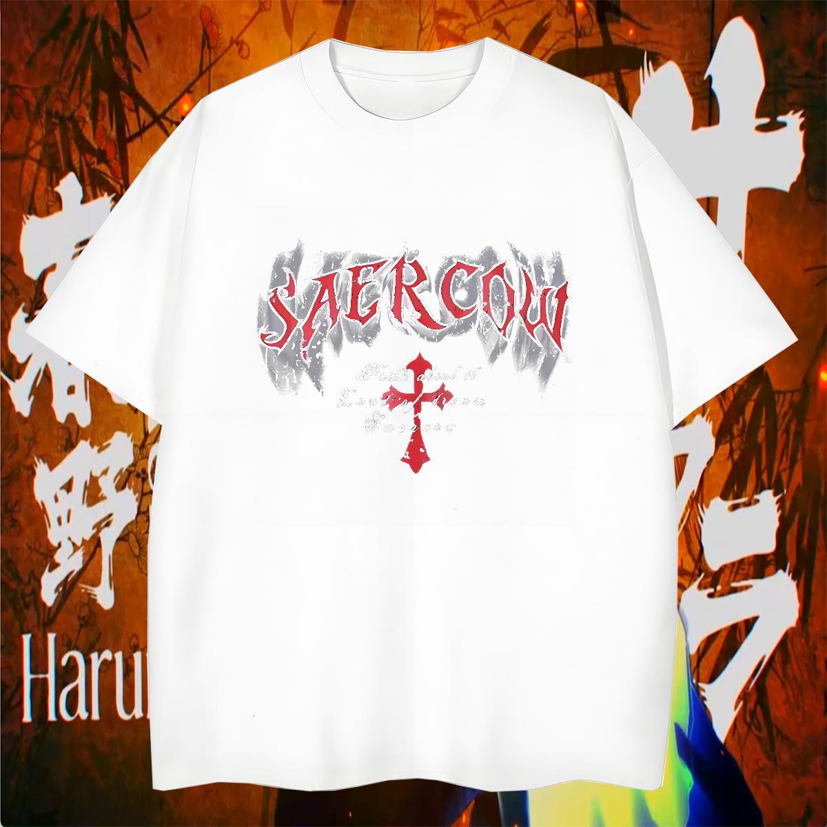 Free Shipping Men T Shirts 230g Cotton The Cross Hip Hop Custom Printed Breathable Men Tshirts DIY Tees Shirts