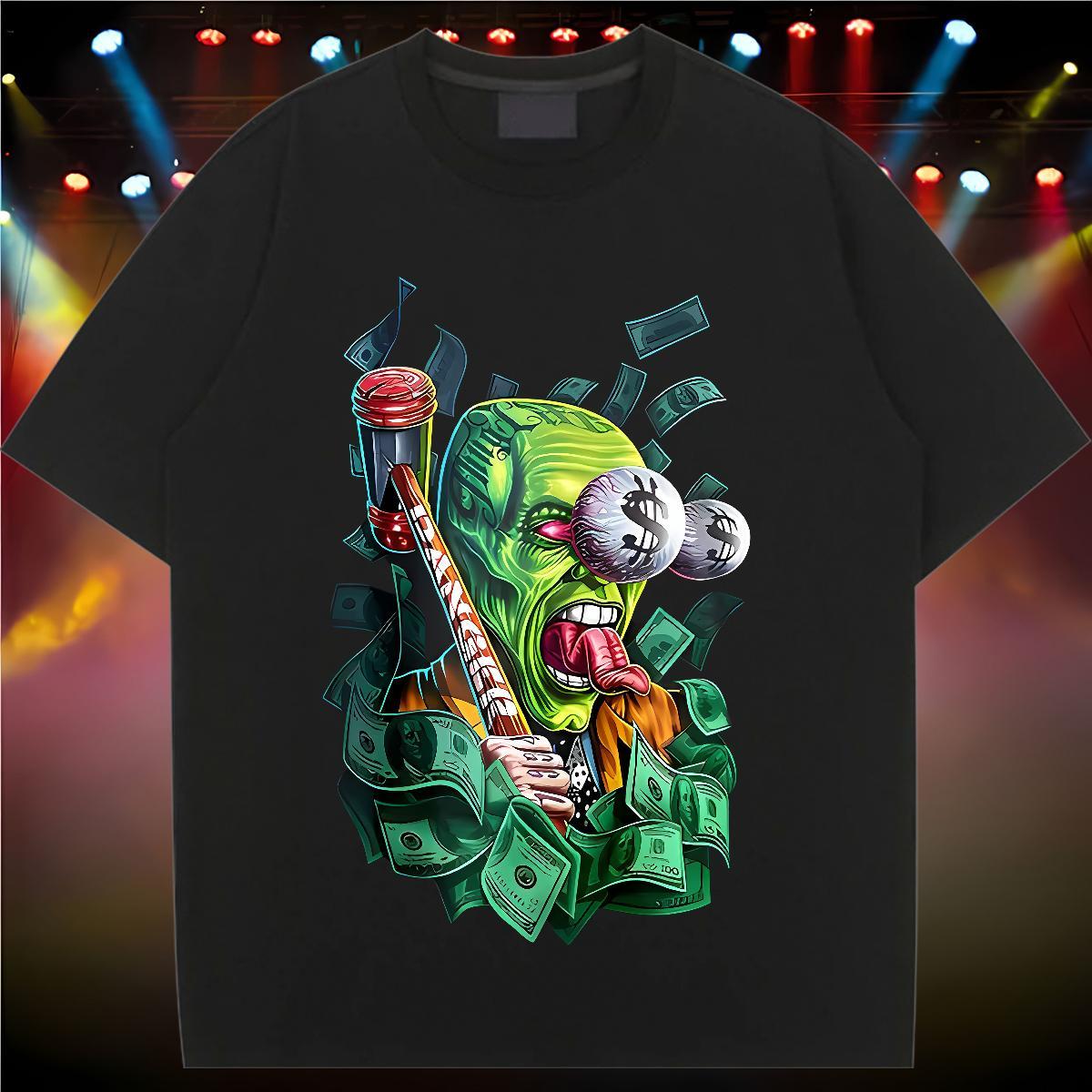Wholesale Women Tees 100% Cotton 230g SCARY Casual Sport Women T Shirts Round Neck Short Sleeve Customized Print Polos