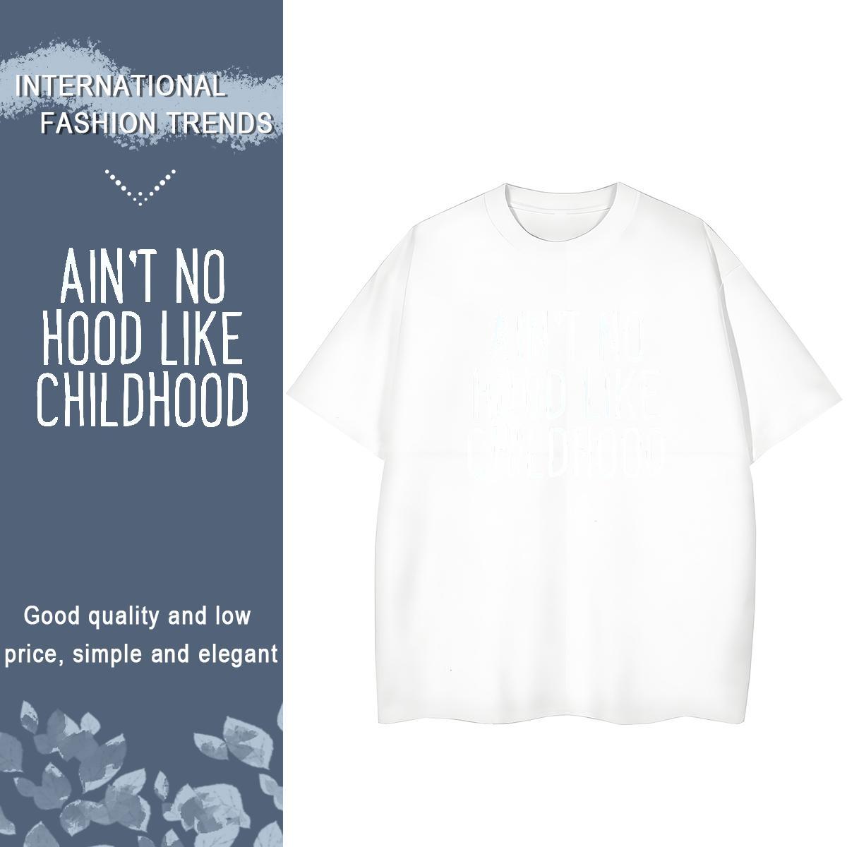 High Quality T-Shirts 230g Pure Cotton letter Casual Black Oversized Breathable Soft Men Clothes T-Shirt Fashion Designer Clothings