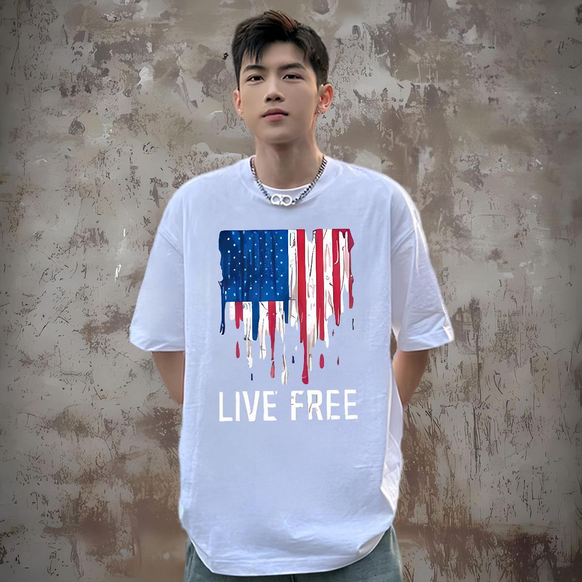Classic Mens T Shirts 100% Cotton 230g letter Street Wear Custom Big Size Crew Neck Breathable Tshirts New Designer Tee Shirt